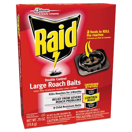 Raid Roach Baits, 0.7 oz, Box, PK6 697330